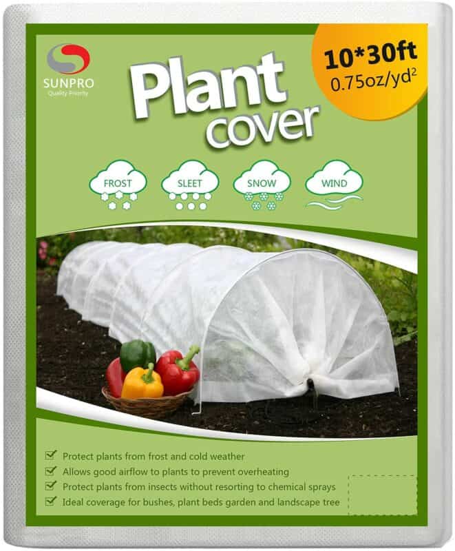 Plant Covers Freeze Frost Protection 10Ft x 33Ft Floating Row Cover for Vegetables 1oz Garden Winterize Cover Sun Pest Protection Frost Cloth Freeze Blankets for Winter Cold Weather Outdoor Plants 