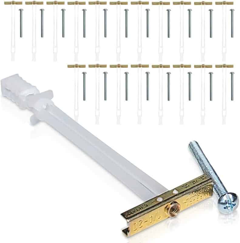 Includes:1/2 Drill Bit 200 lbs Drywall Anchor Mounting Kit for Wall Mounting Without Studs or Through Metal/Steel Studs to Mount TVs Etc Grab Bar 4 Screws+Washers 4 X 200lbs SNAPTOGGLE Anchors 